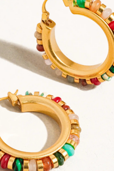 Capri Resort Hoop Earrings