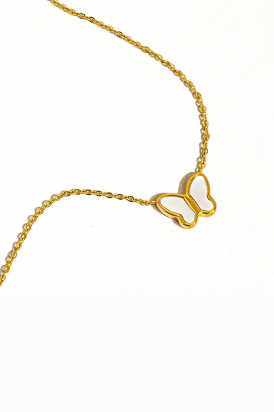 Sandy Petite Shell Butterfly Necklace