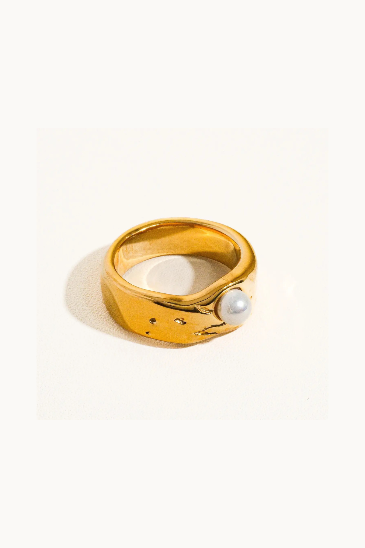 Pave Pearl Band Ring