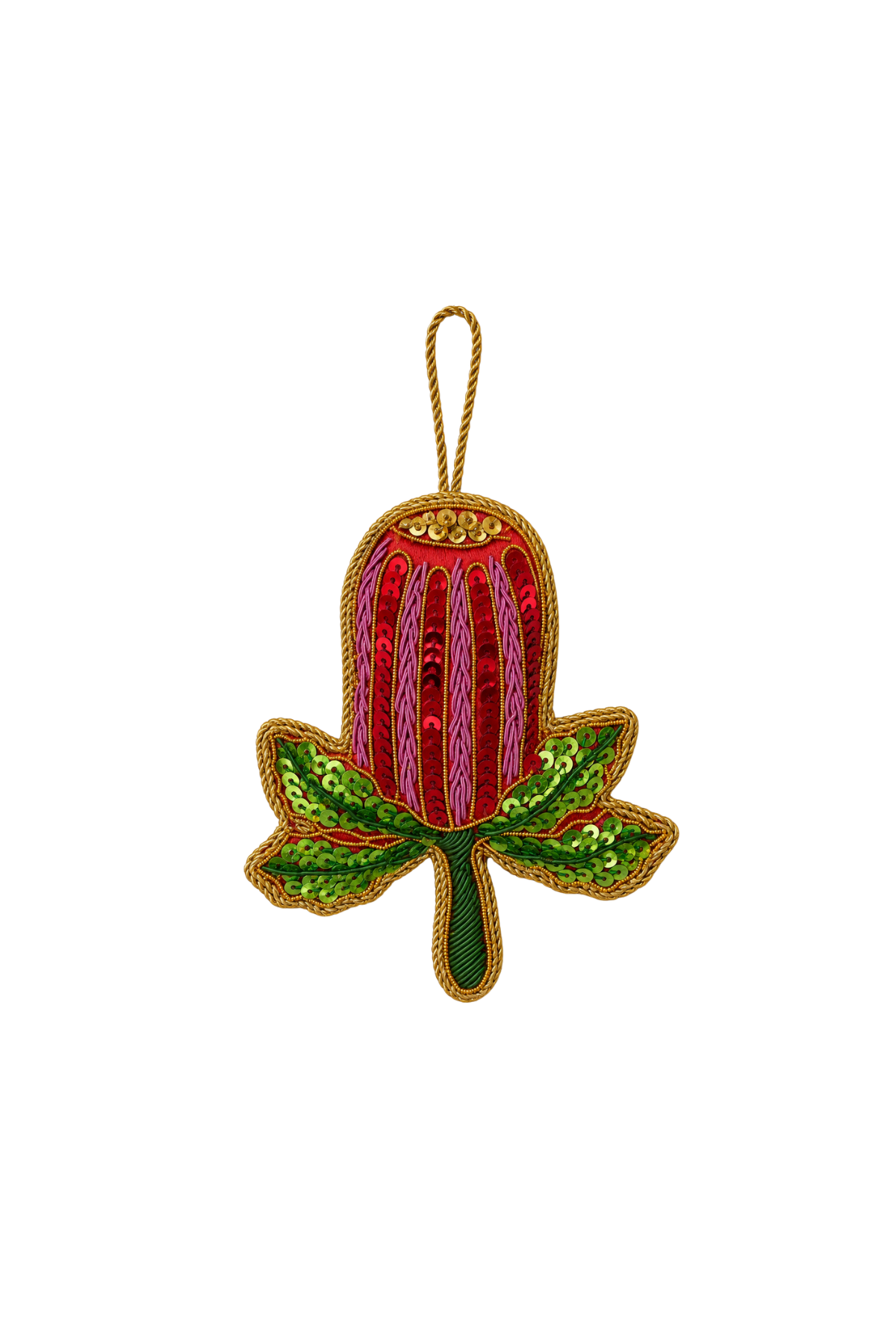 Banksia Beauty Sequin Tree Decoration