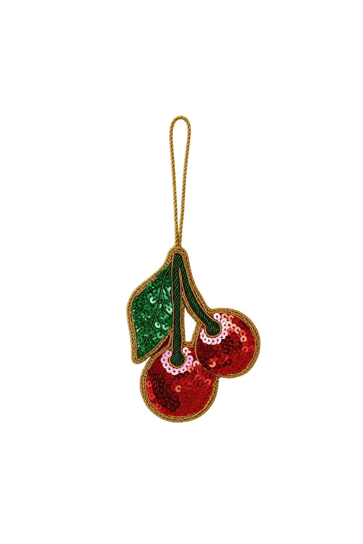 Cherry-licious Sequin Tree Decoration