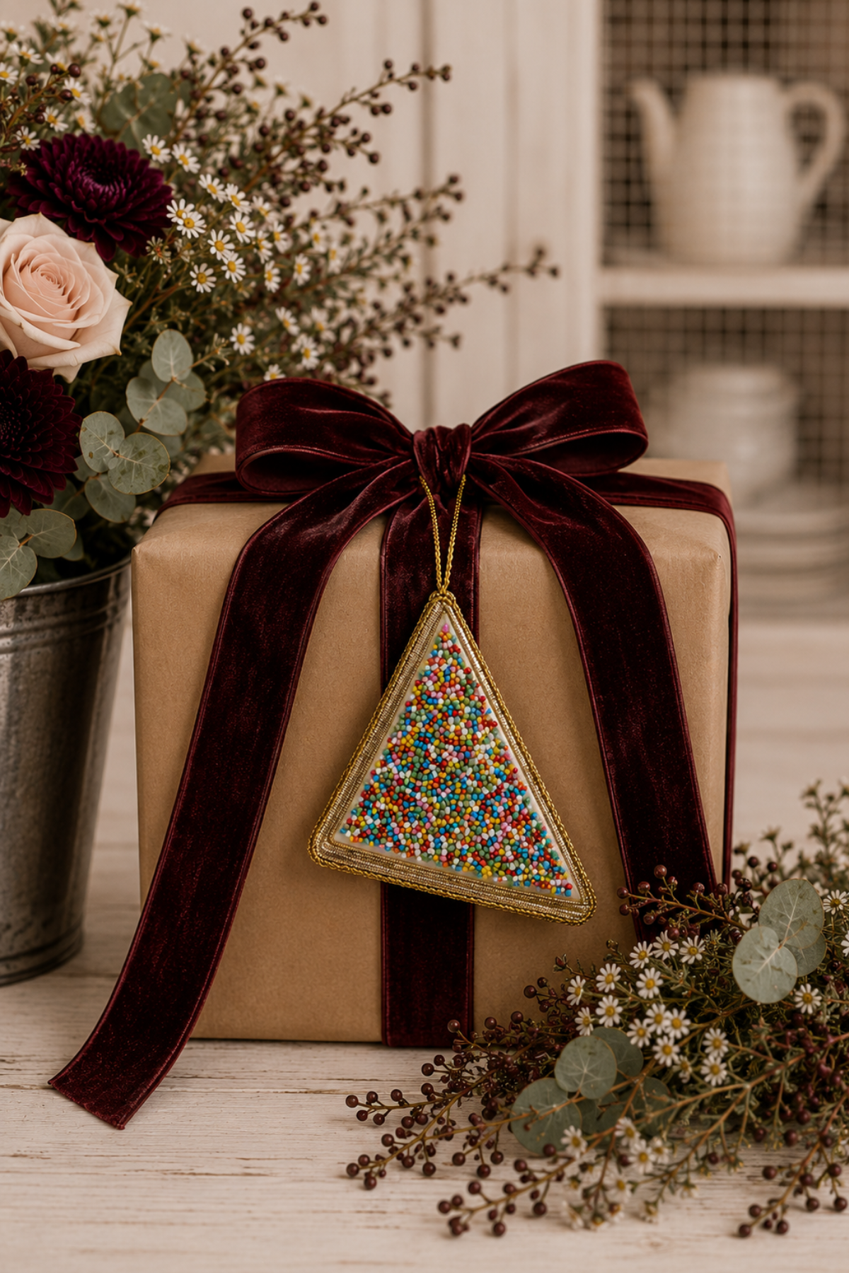 Fairy Bread Sequin Tree Decoration