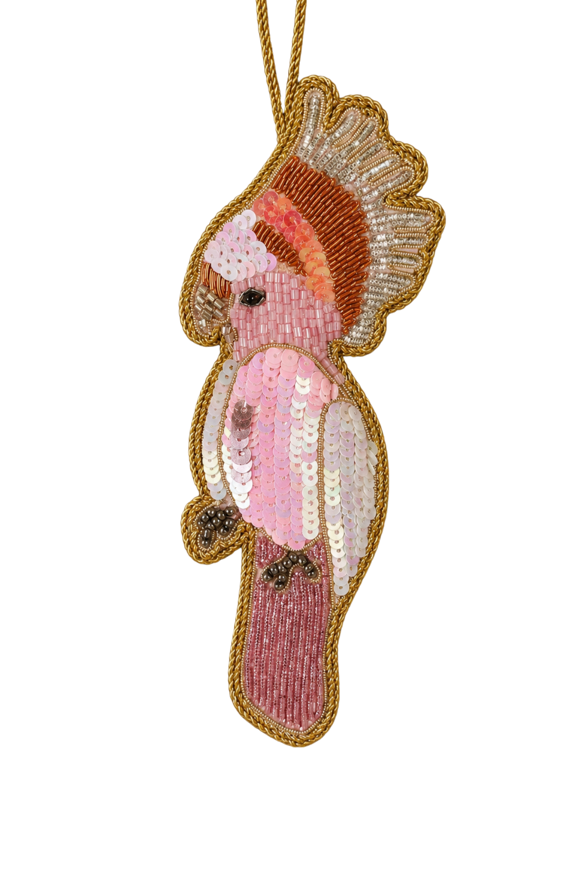 Galah Sequin Tree Decoration