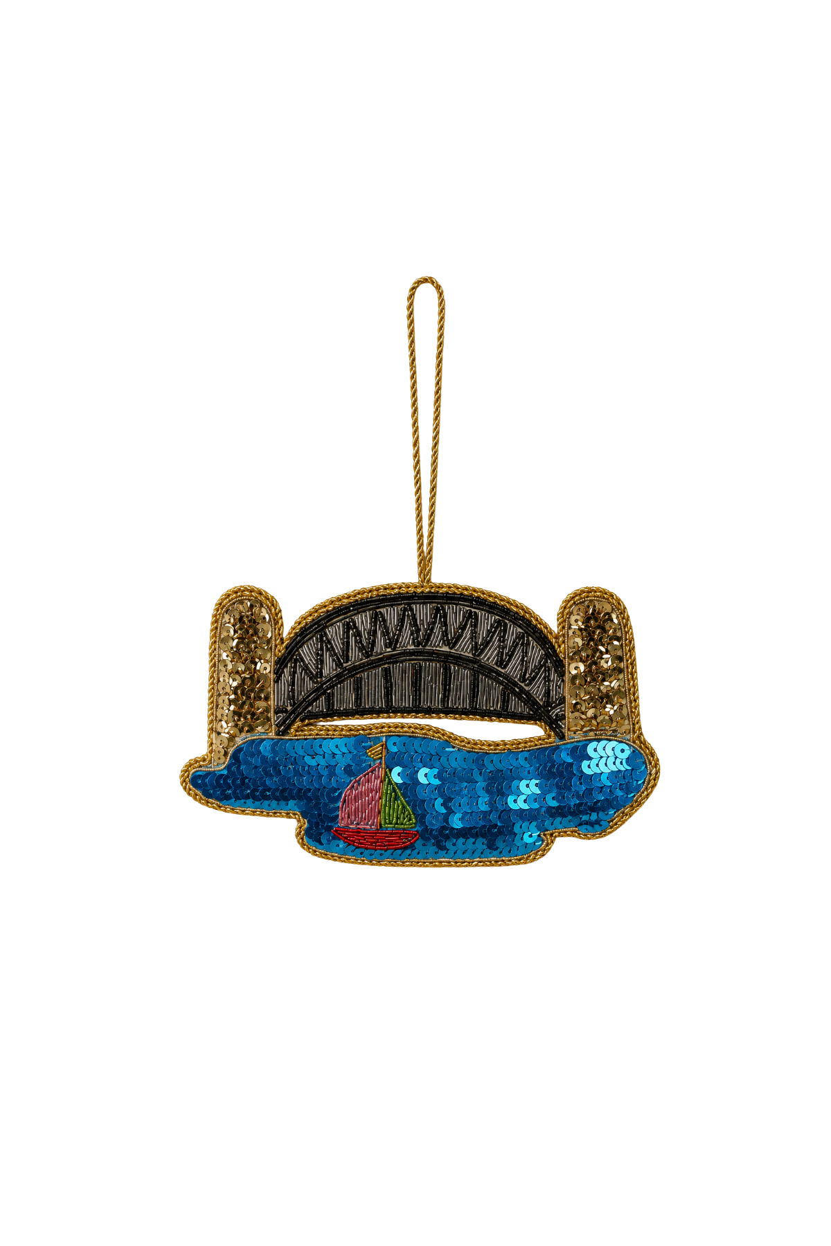 Harbour Bridge Sequin Tree Decoration