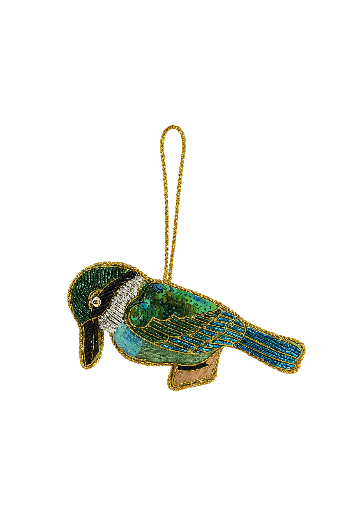 Kingfisher Sequin Tree Decoration