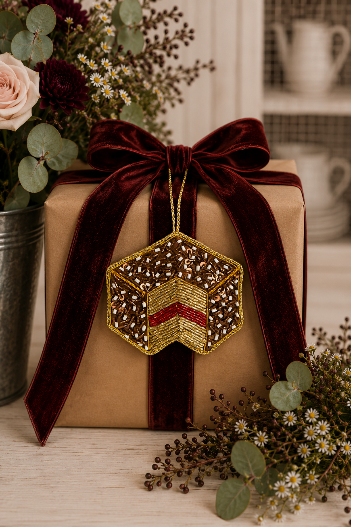 Lamington Sequin Tree Decoration