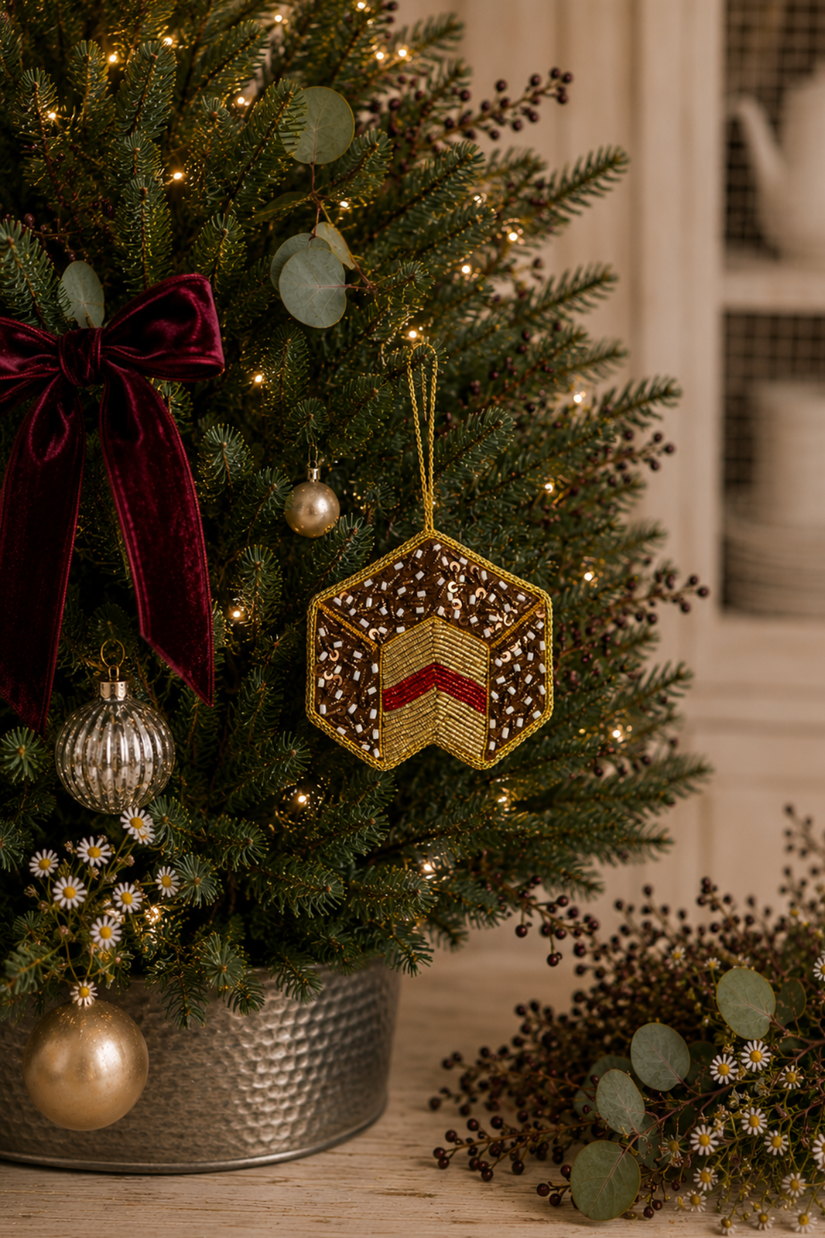 Lamington Sequin Tree Decoration