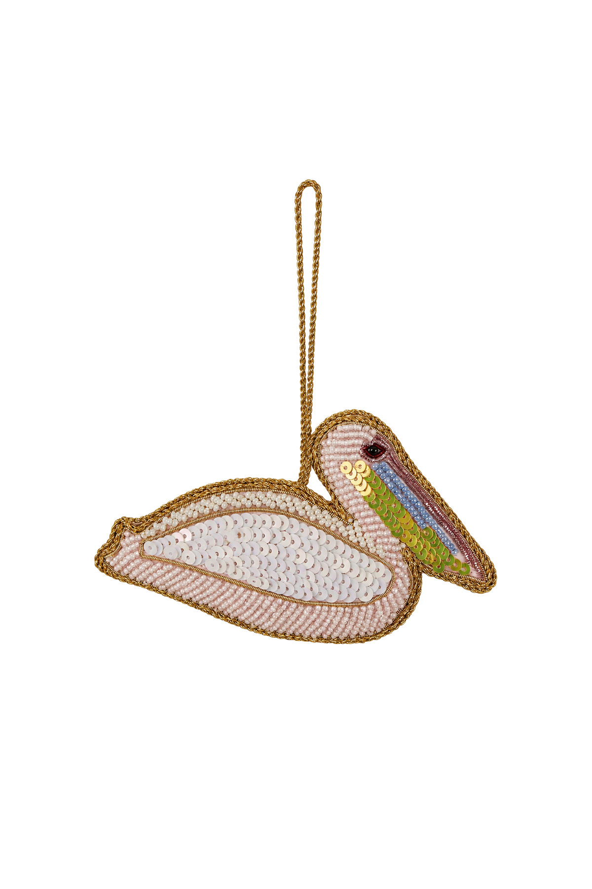 Pelican Sequin Tree Decoration