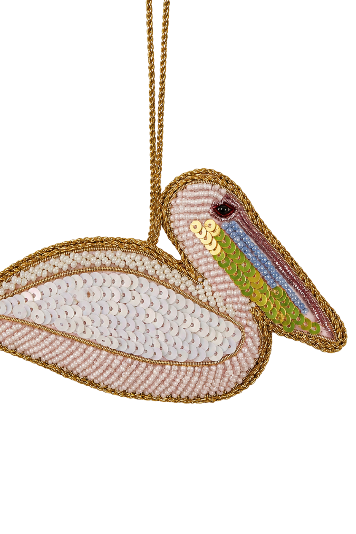 Pelican Sequin Tree Decoration