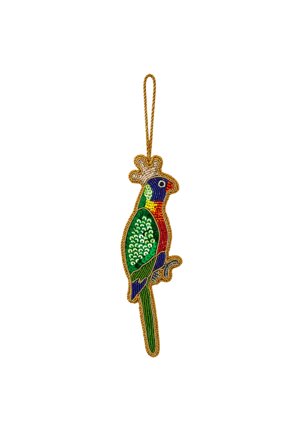 Queen Lorikeet Sequin Tree Decoration