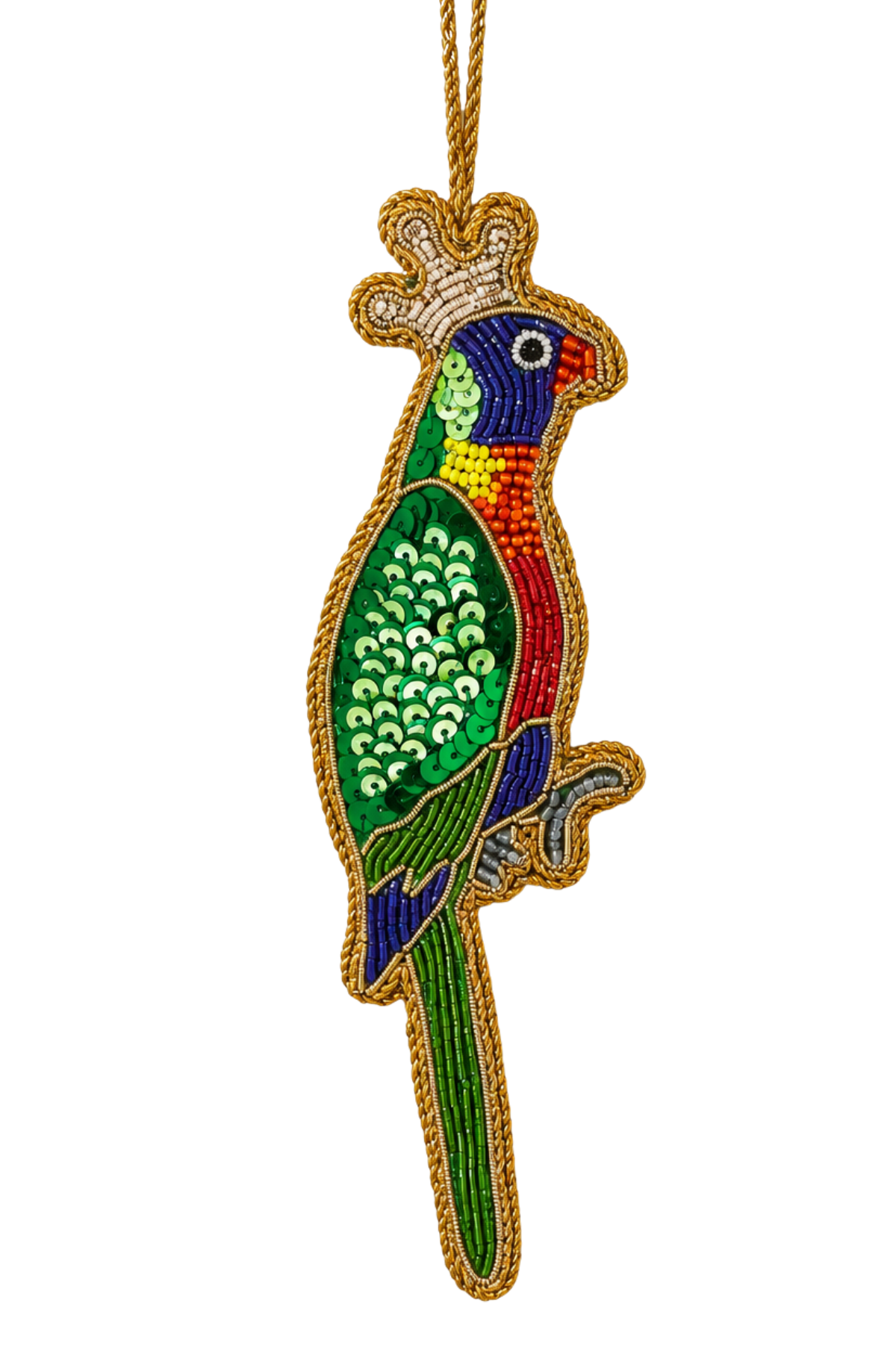 Queen Lorikeet Sequin Tree Decoration