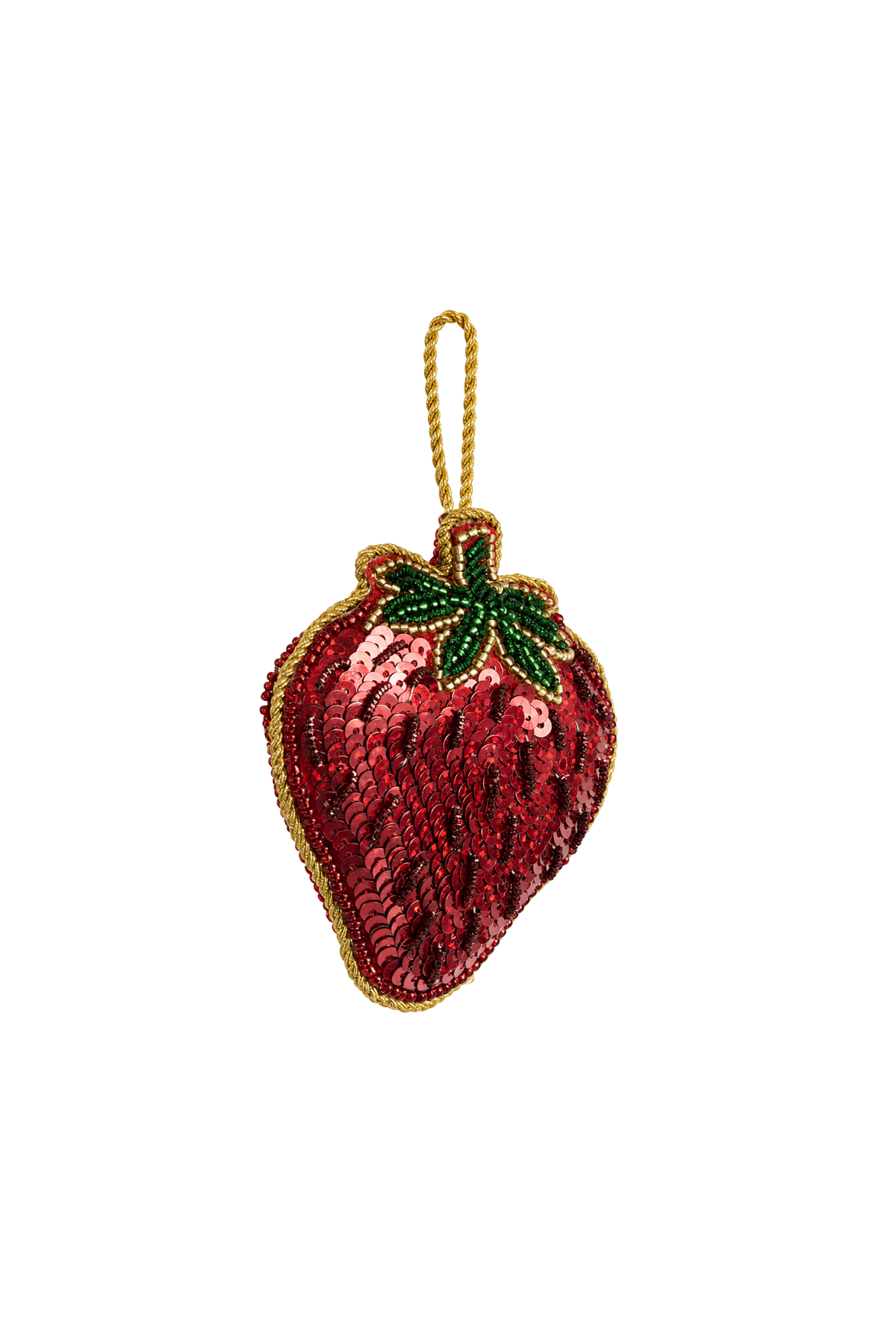 Strawberry Sequin Tree Decoration