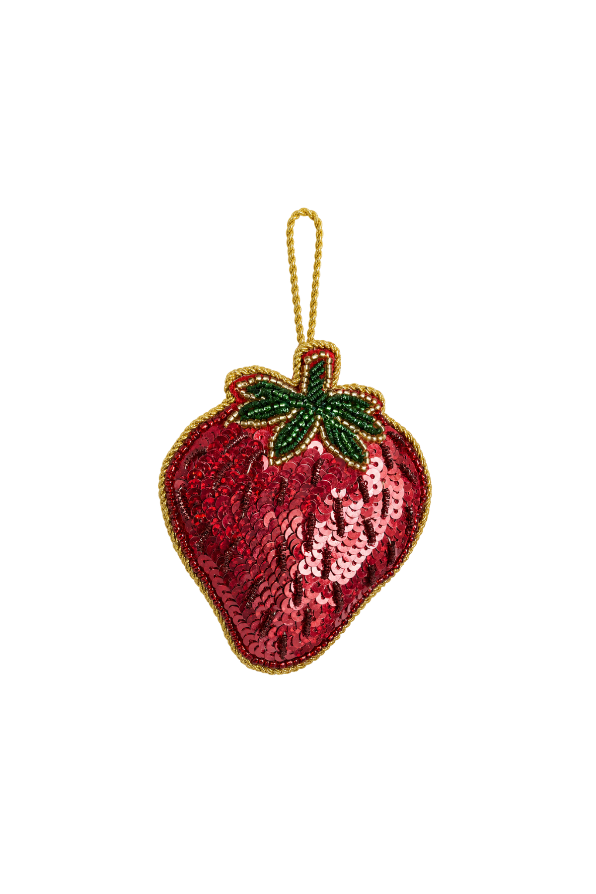 Strawberry Sequin Tree Decoration