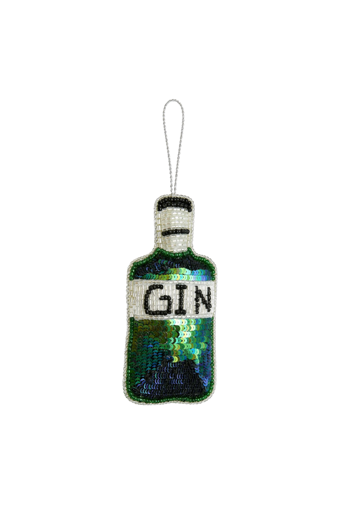 Gin Time Sequin Tree Decoration