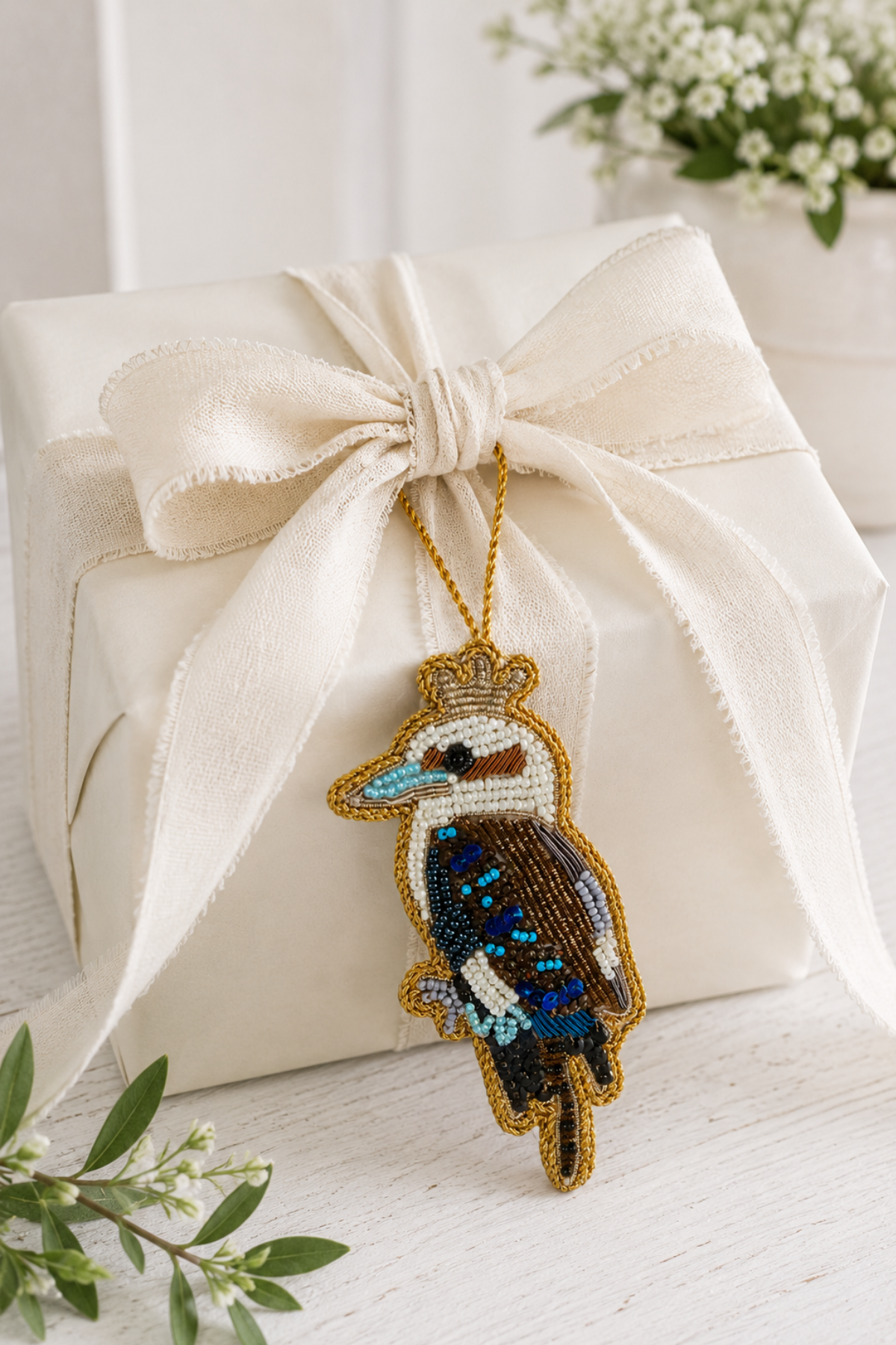 Kookaburra Sequin Tree Decoration
