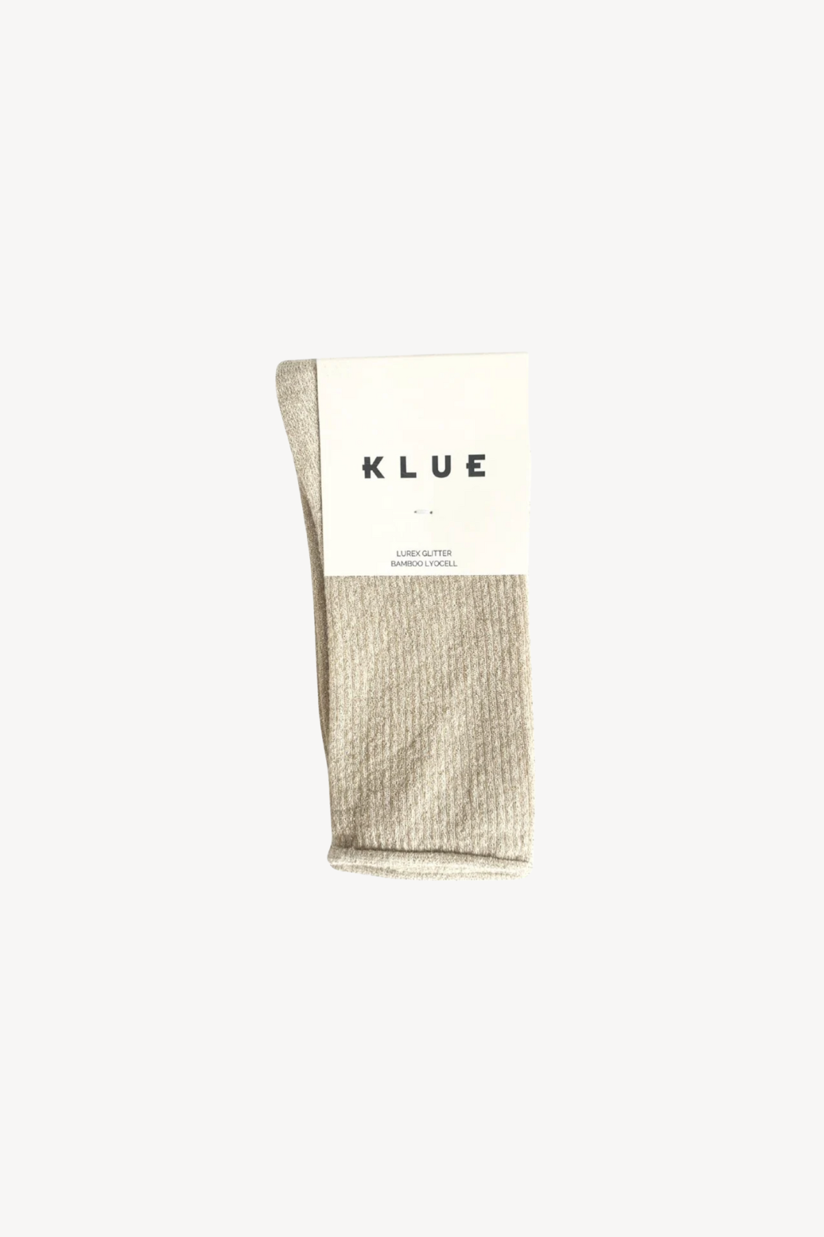 Klue Glitter Lurex Socks Beige