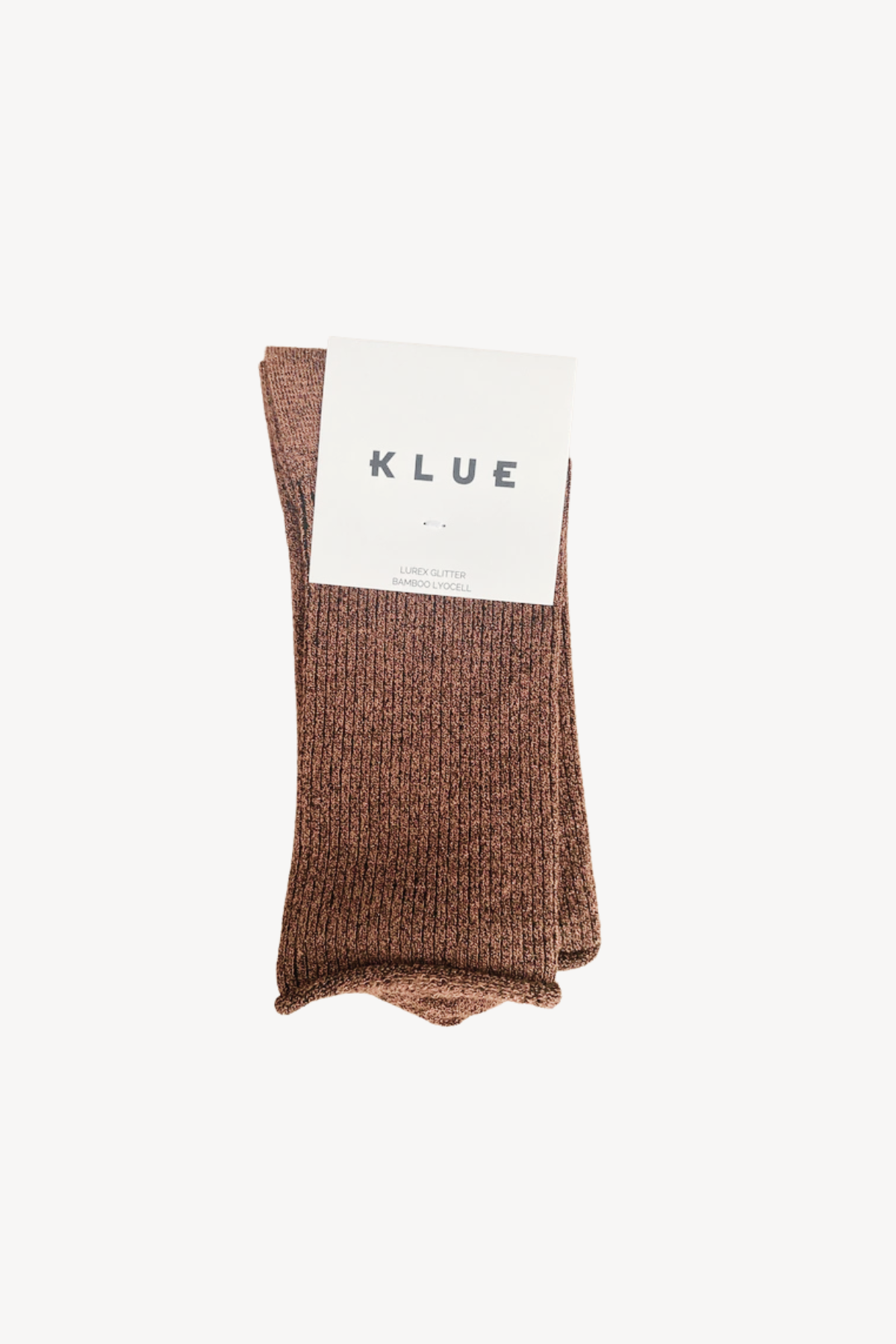 Klue Glitter Lurex Socks Camel