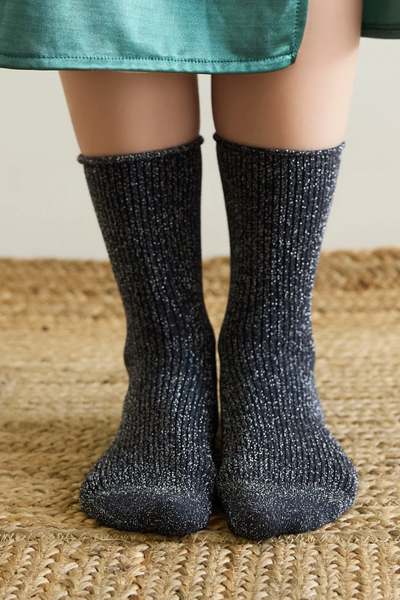 Klue Glitter Sock Grey