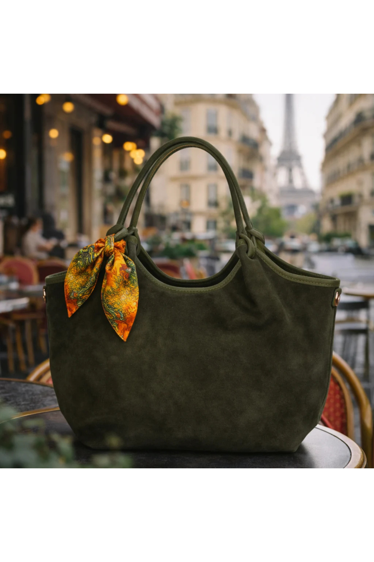Hector Suede Bag Khaki