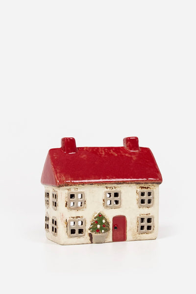 Alsace Tea Light Cottage Christmas Stone
