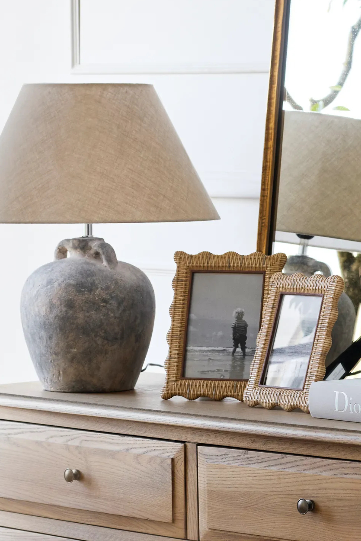 Rattan Wavy Photo Frame 4x6