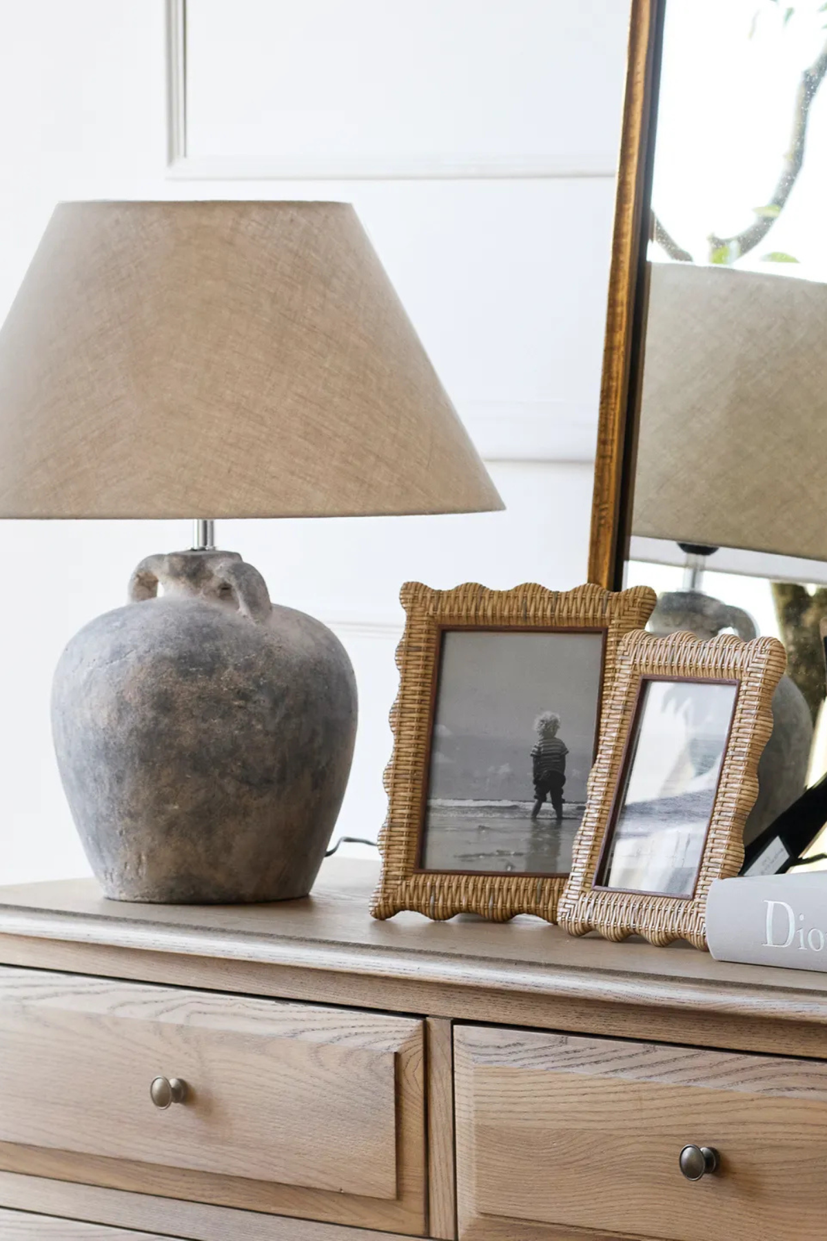 Rattan Wavy Photo Frame 5x7