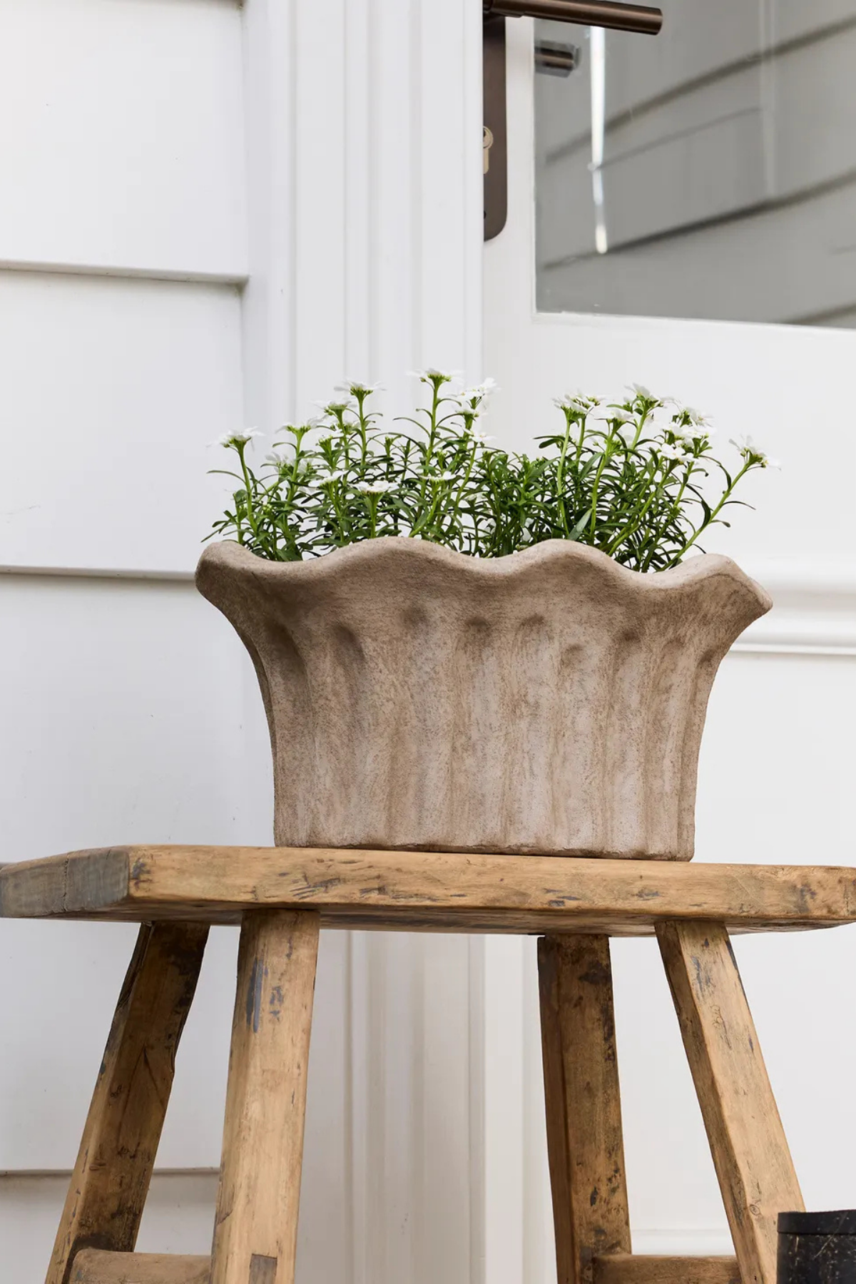 Terra Fluted Oval Planter Large