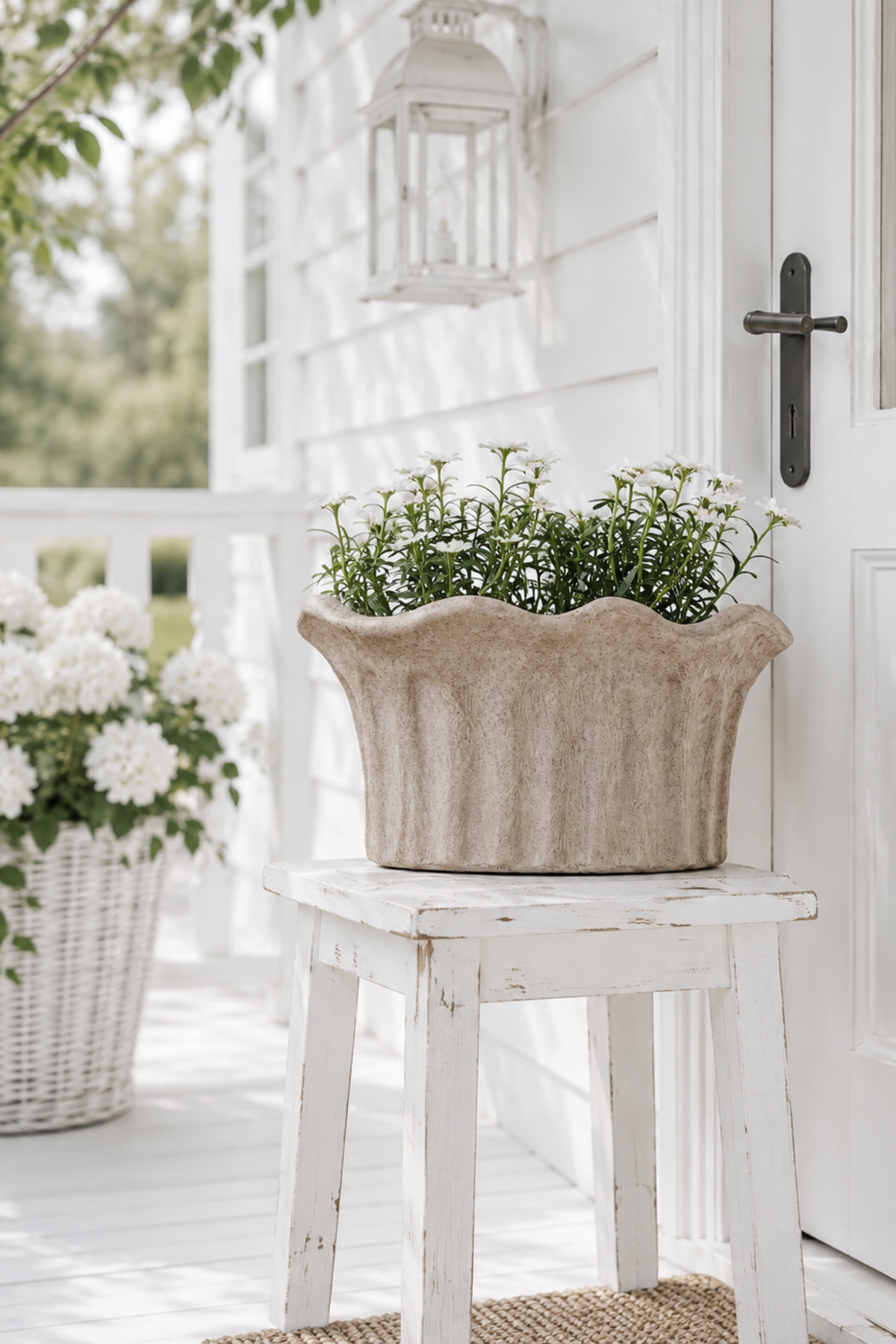 Terra Fluted Oval Planter Large