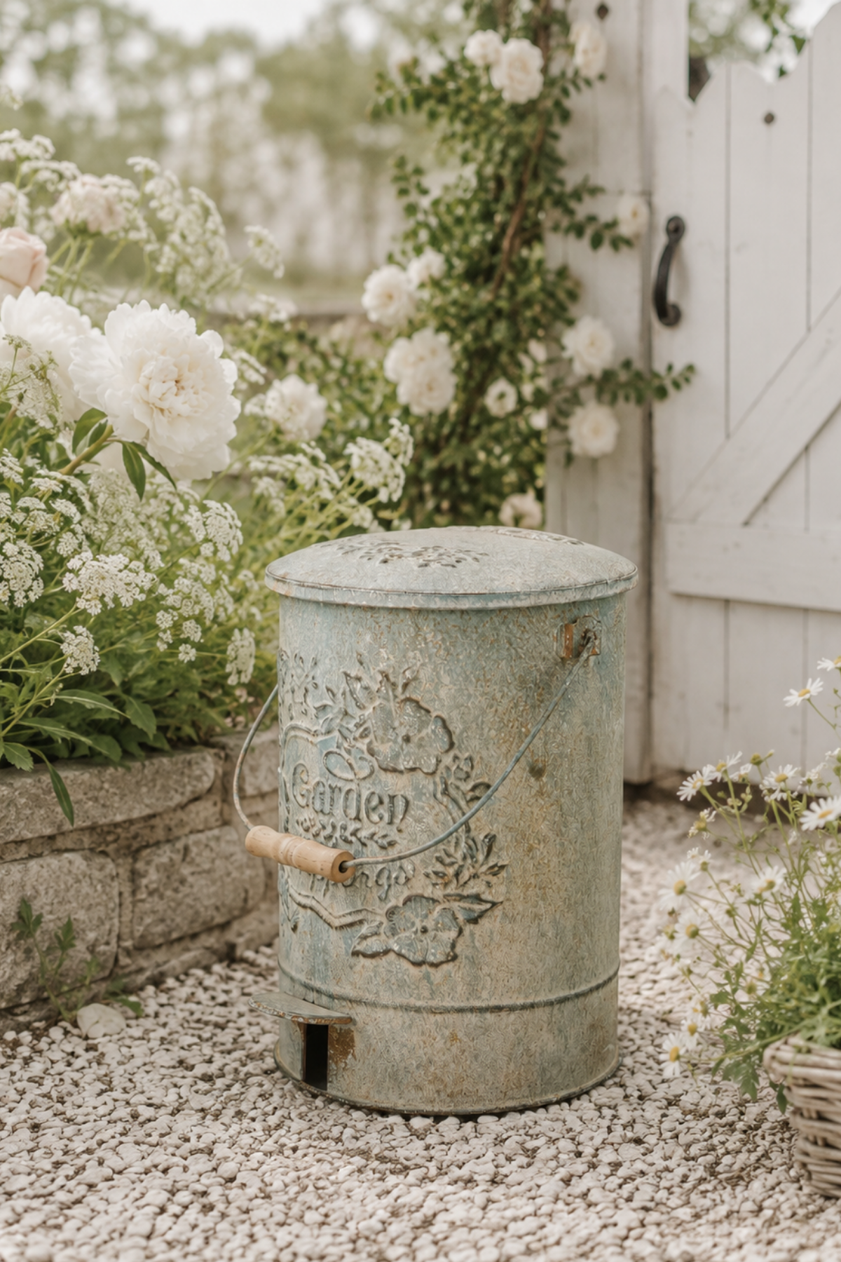 Vintage Garden Waste Bin