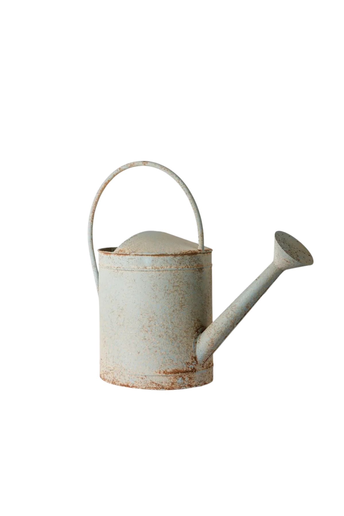 Vintage Metal Watering Can Antique Blue