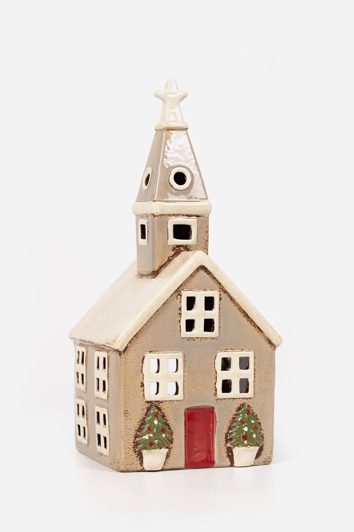 Alsace Tea Light Church Christmas Stone