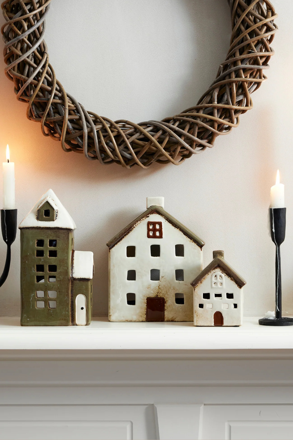 Alsace Tea Light Parish Olive Green