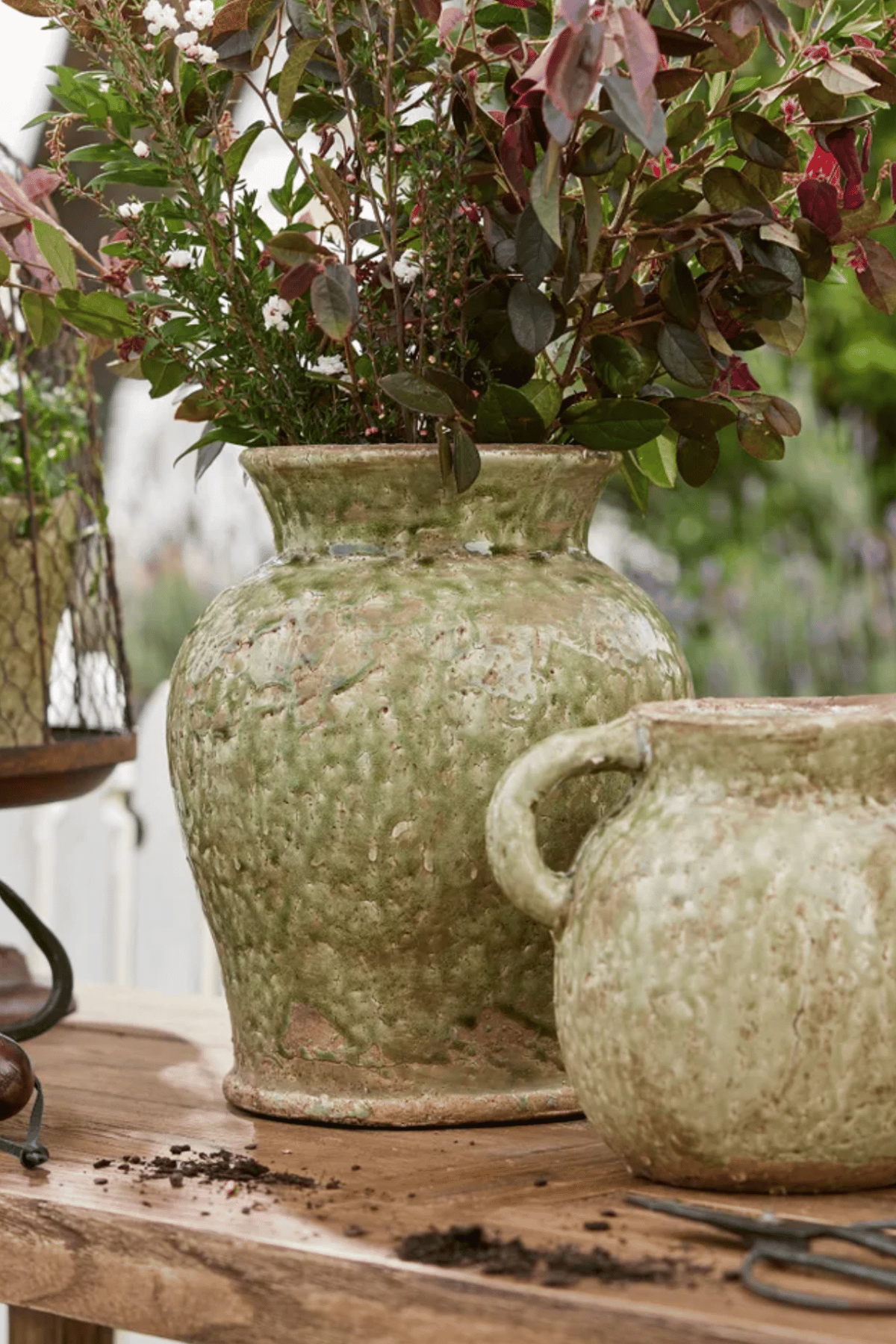 Celadon Garden Vase