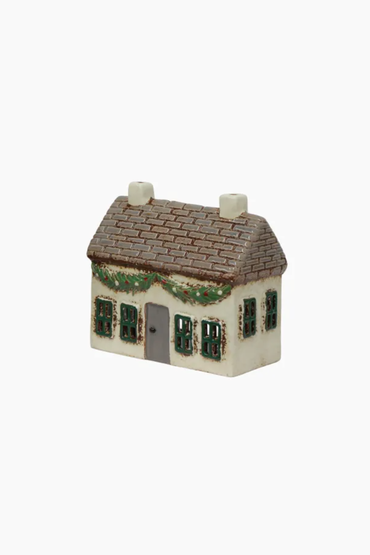 Christmas Tea Light Cottage with Swag