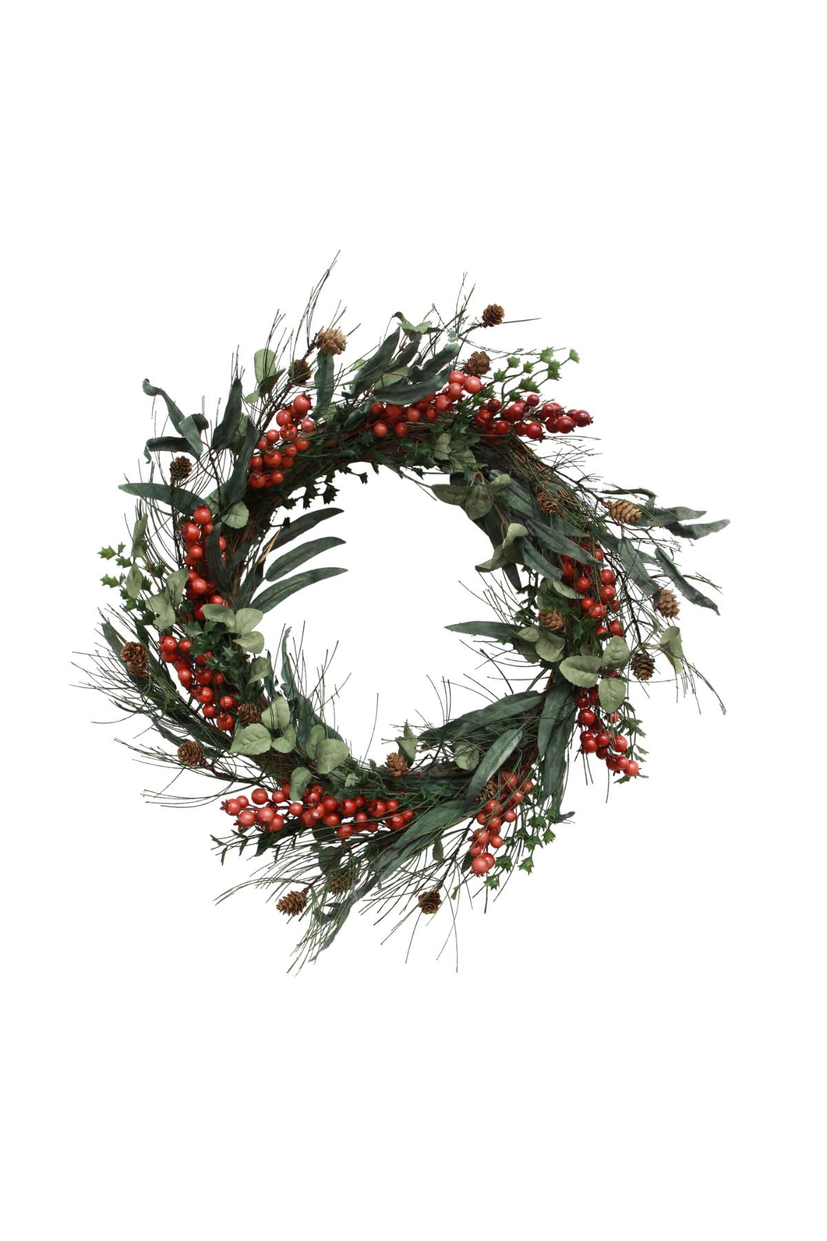 Foraged Red Berry Wreath Large