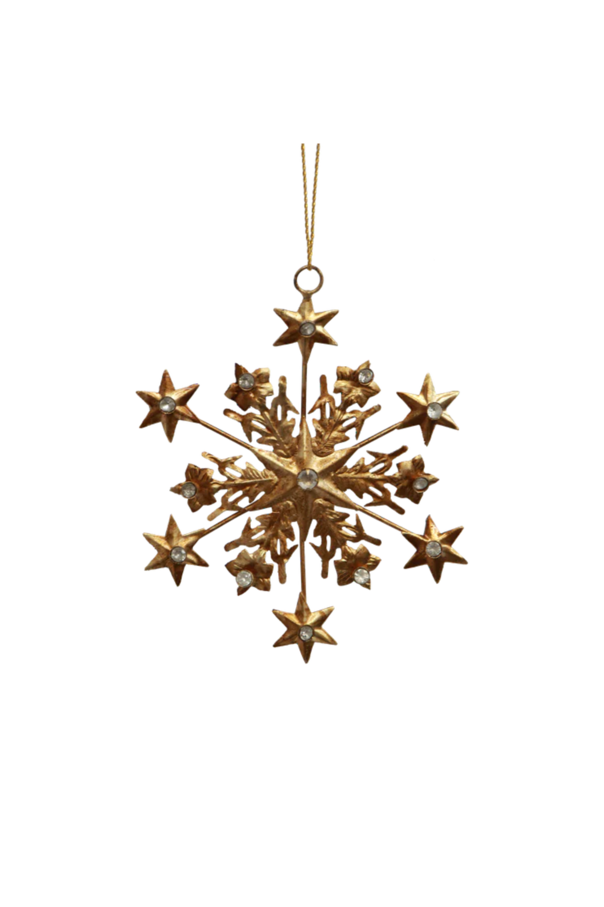 Hanging Jewelled Snowflake Ornament