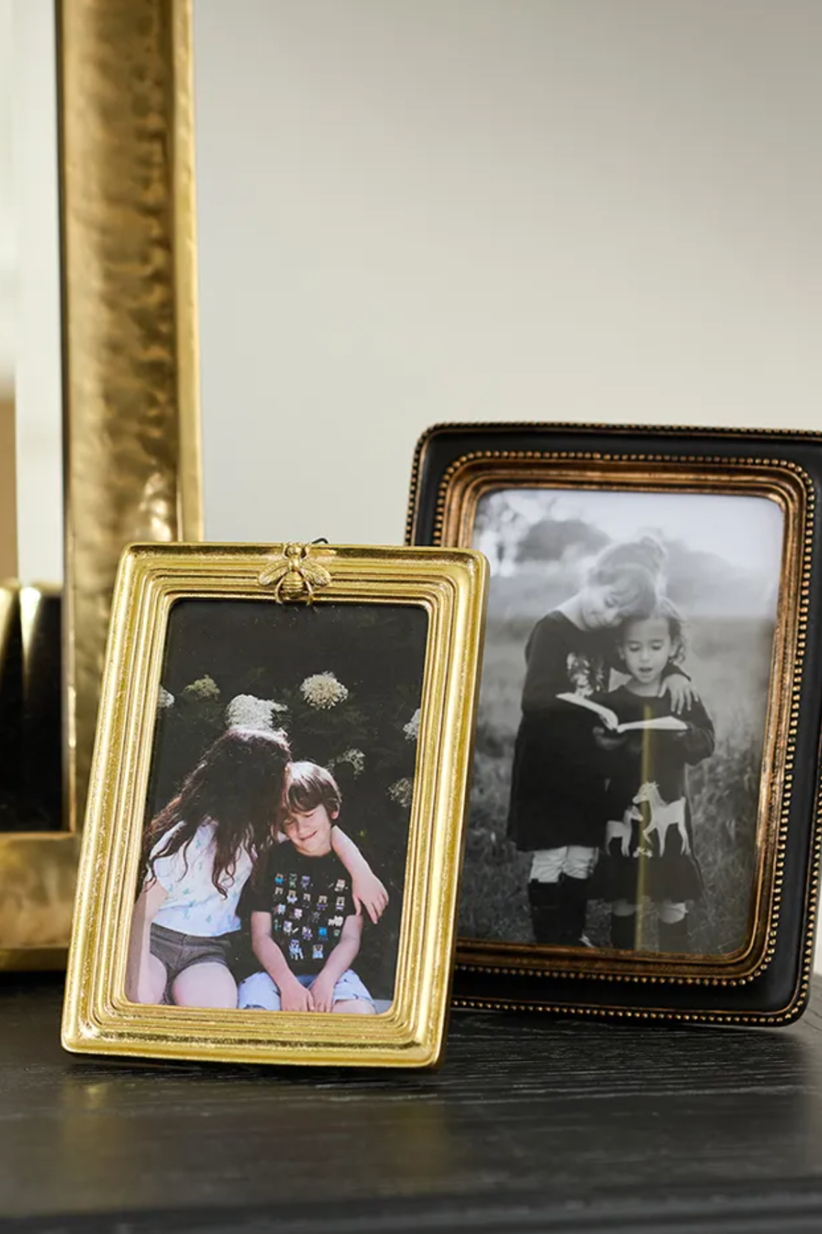 Ribbed Bee Photo Frame Gold 4x6