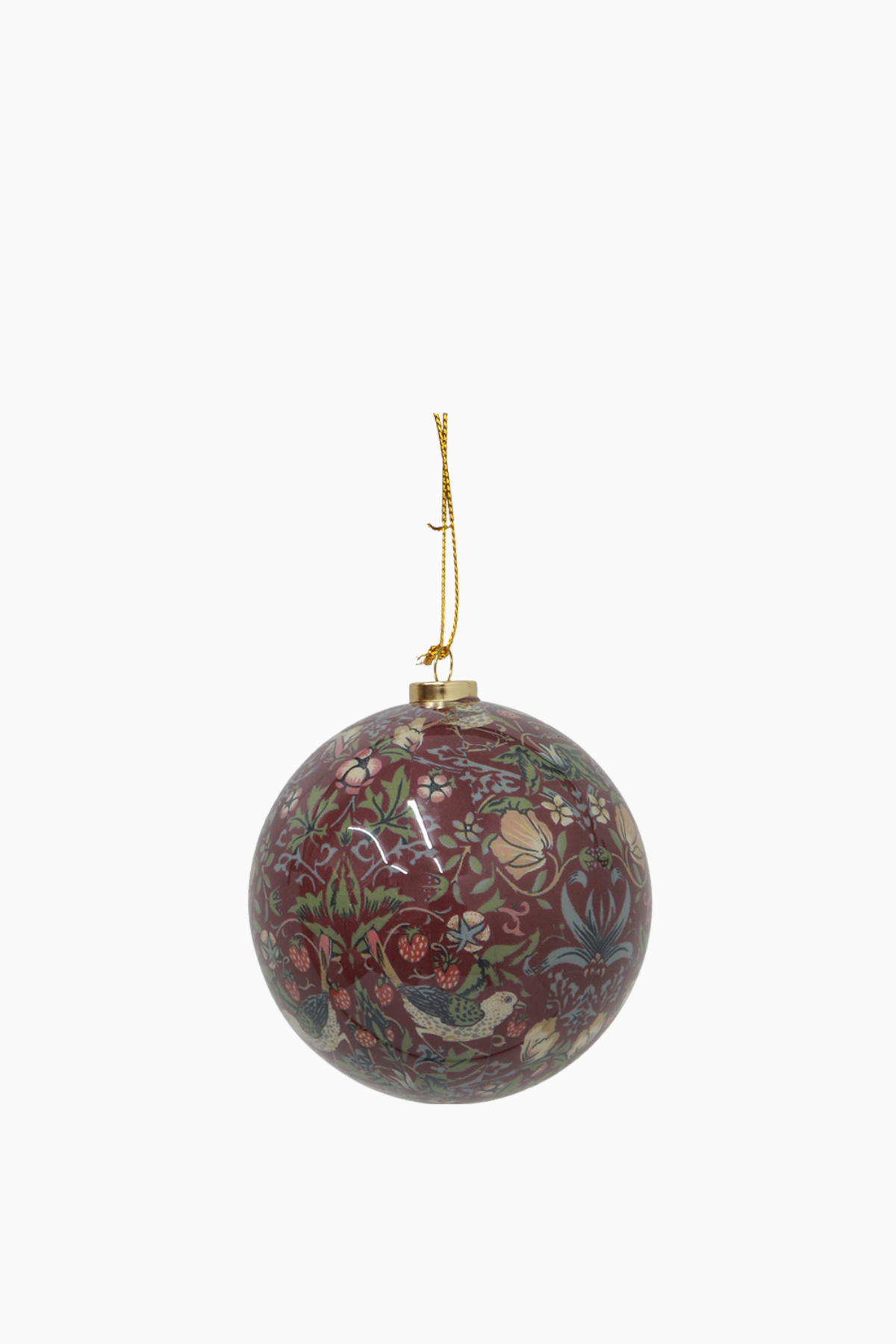 Vintage Pattern Hanging Ball Burgundy