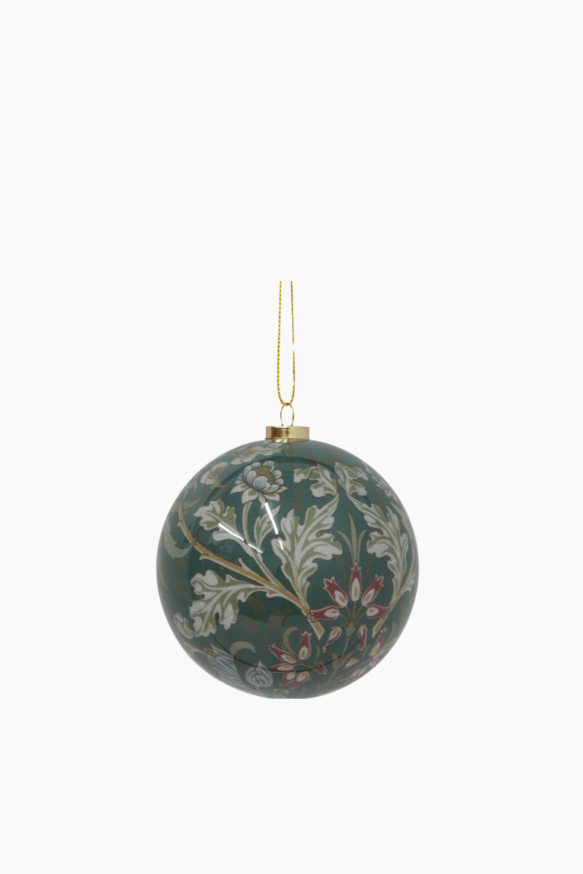 Vintage Pattern Hanging Ball Green