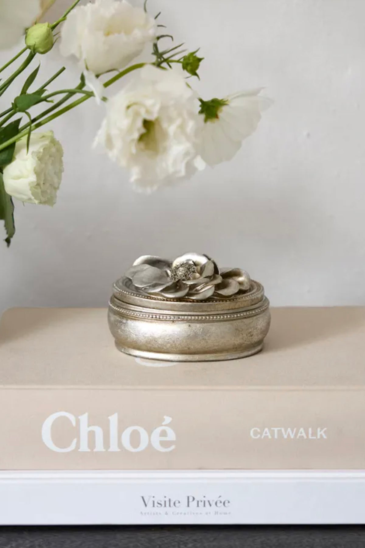 Gardenia Oval Trinket Box