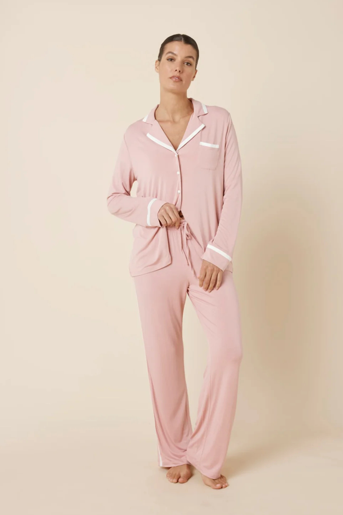 Grace Bamboo PJ Set Pink