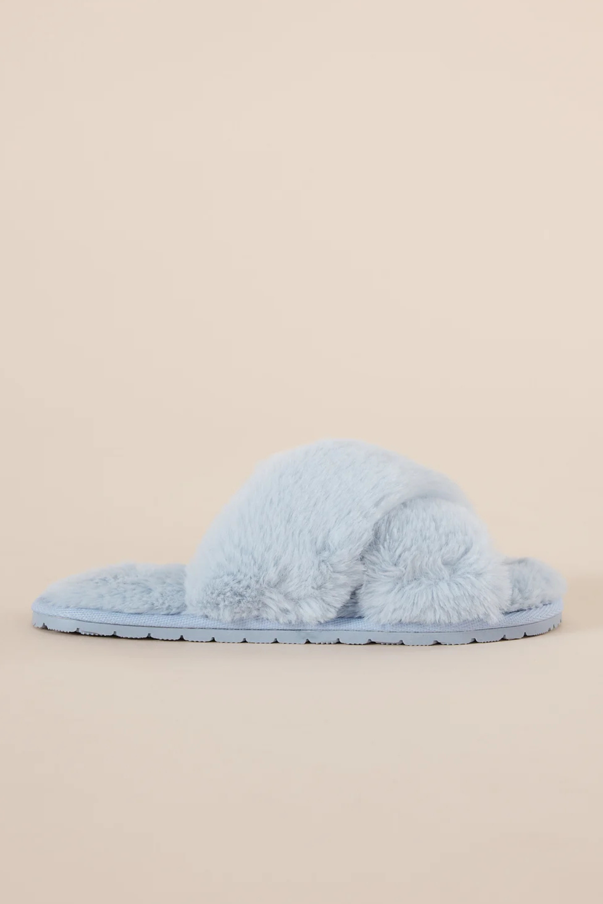 Milan Plush Slipper Blue