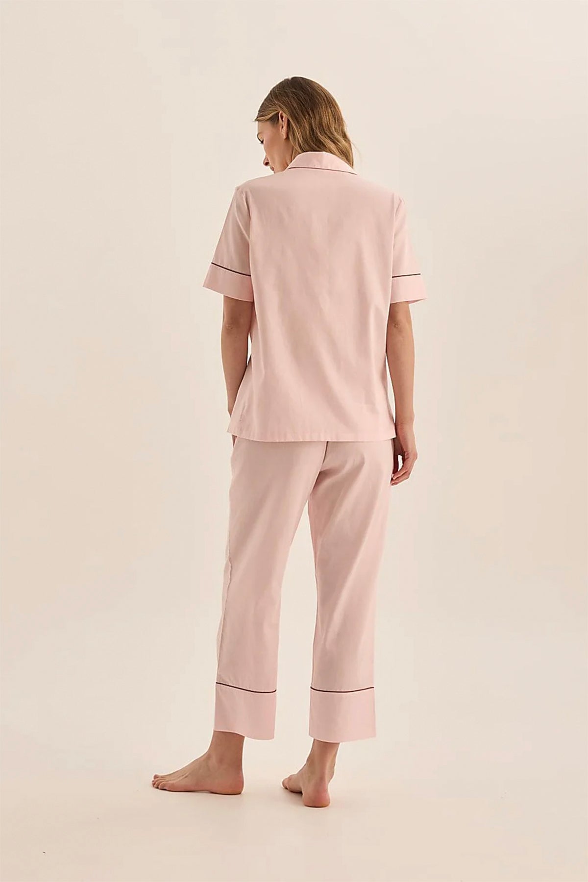 Molly Pink Double Piping Pyjama Set