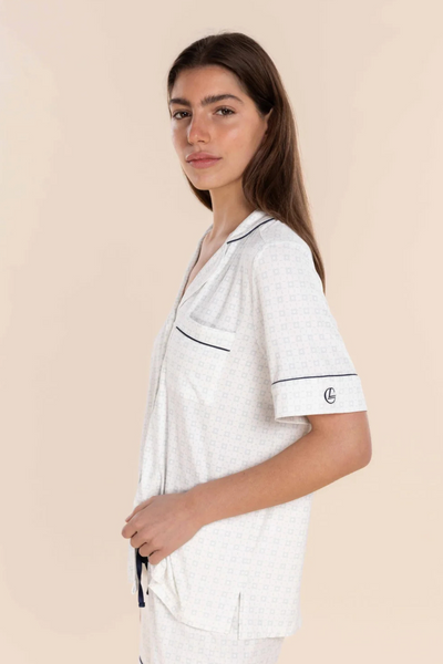 Penelope Bamboo Blue PJ Set