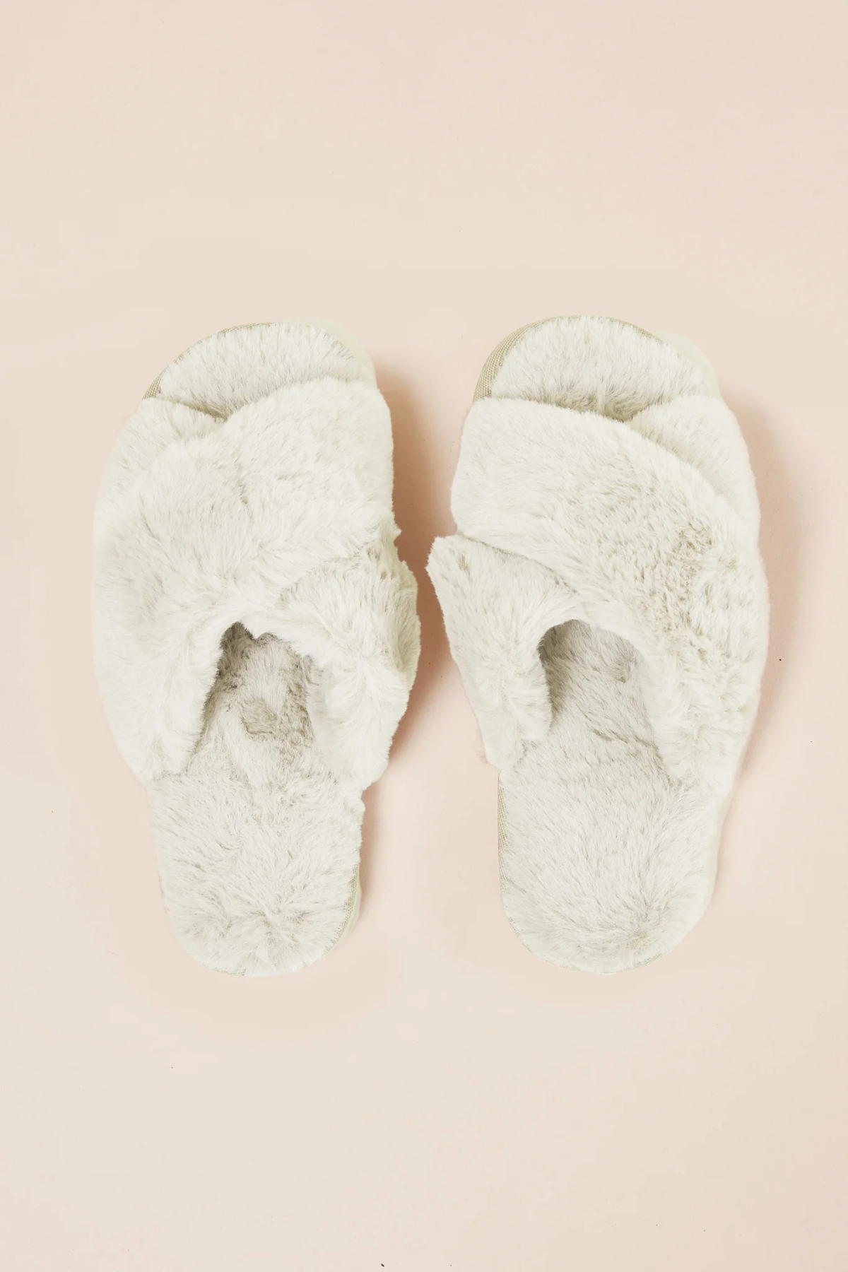 Milan Plush Slipper Ivory