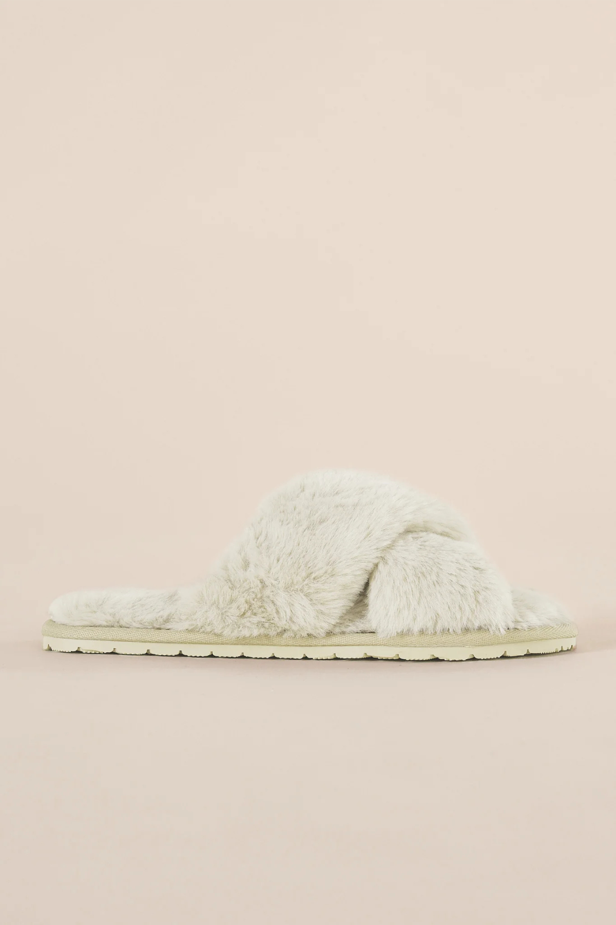 Milan Plush Slipper Ivory