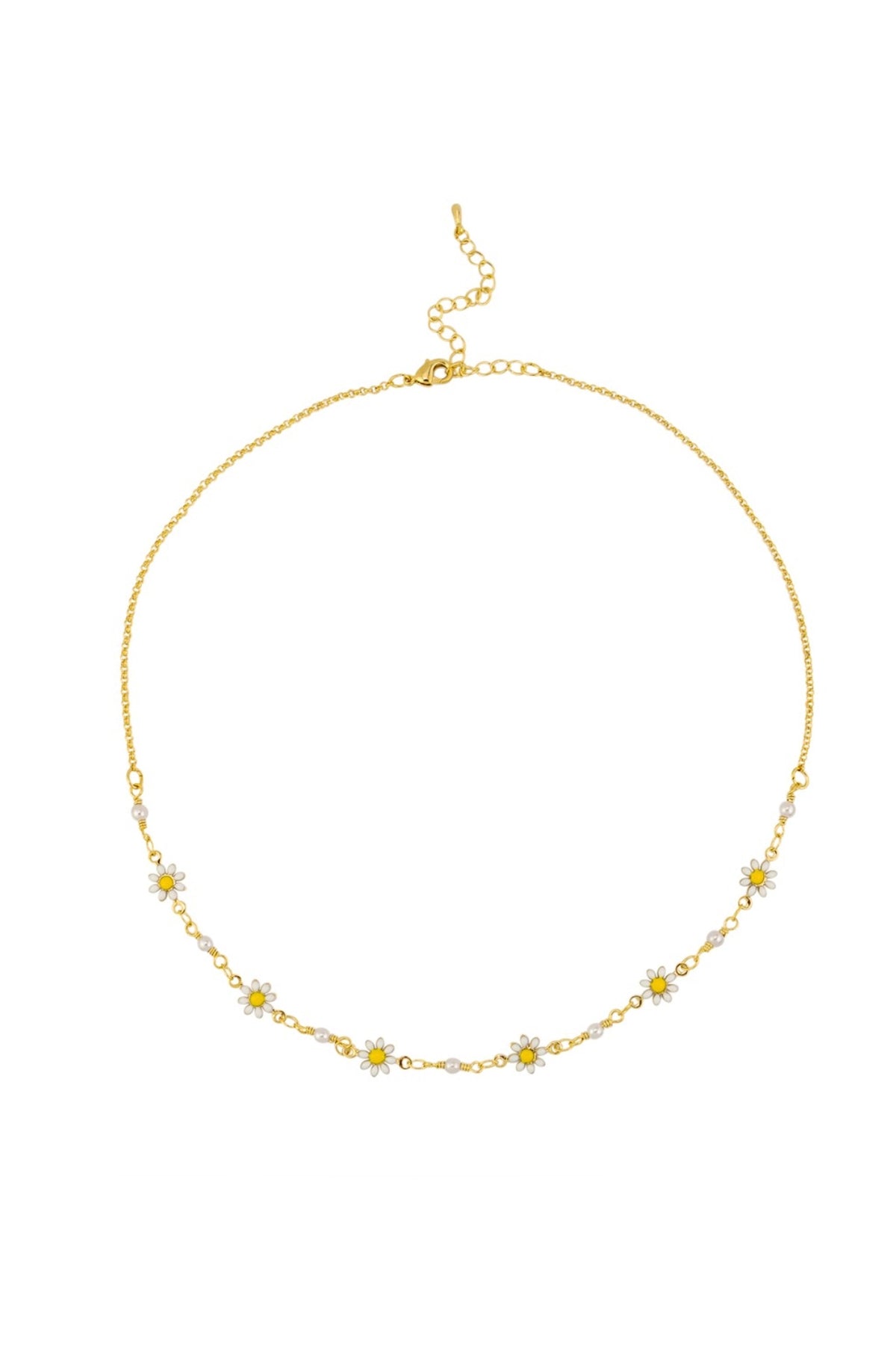 Gold Daisy Chain Necklace