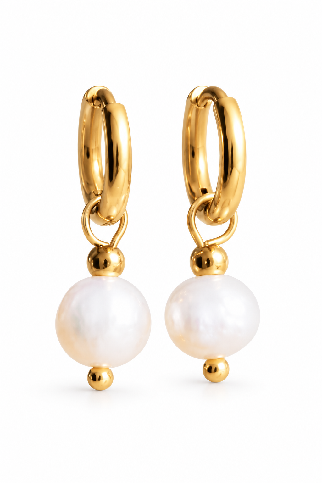 Freshwater Pearl Drop Earring Hoop