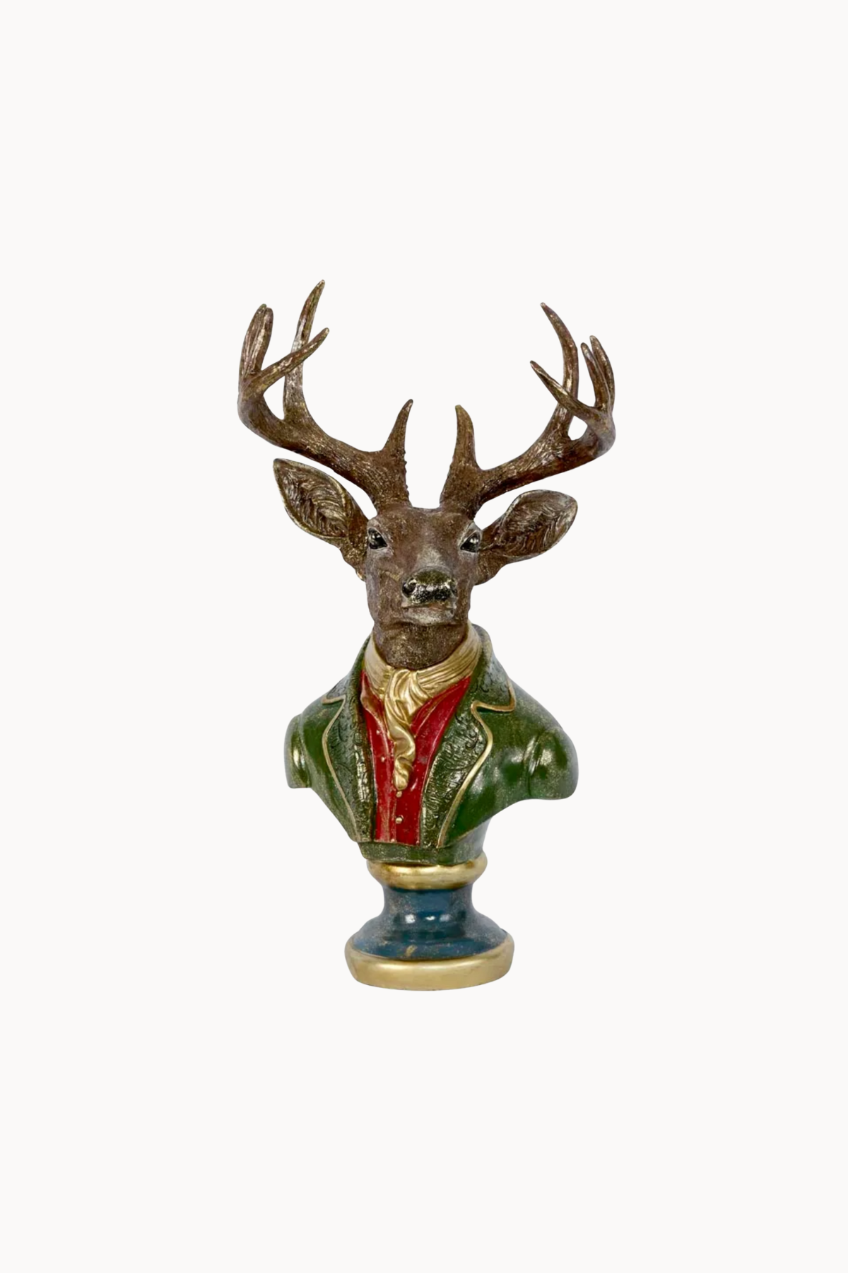 Golden Stag Bust Green Coat