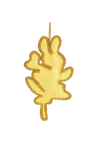 Golden Wattle Sequin Tree Decoration